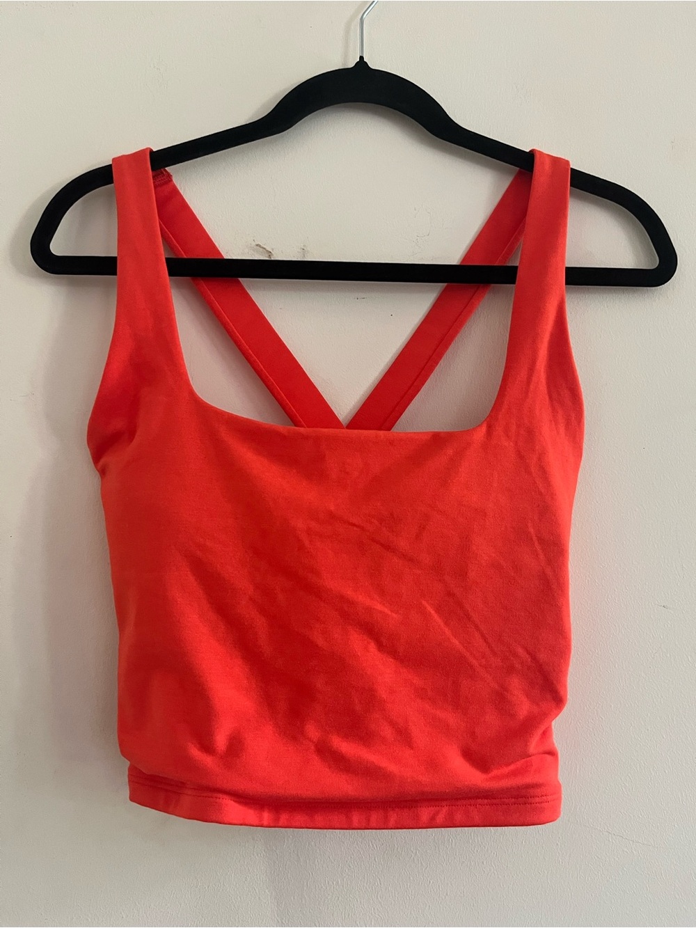 Old Navy Orange Sports Bra Large Powerchill Light Support Active Athleisure NWT